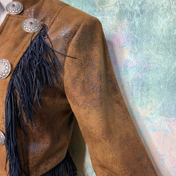 NWT📌CR RanchWear Show Stopper Faux Leather Jacket - Picture 5 of 16